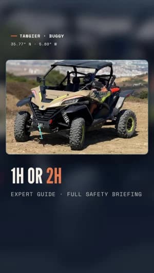 Buggy Tout-Terrain à Tanger — 1h ou 2h, jusqu'à 2 personnes